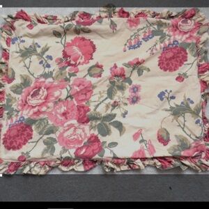 NWT Vintage Standard Size Eddie Bauer Pillow Sham Floral 100% cotton cottagecore